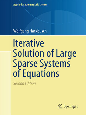 cover image of Iterative Solution of Large Sparse Systems of Equations